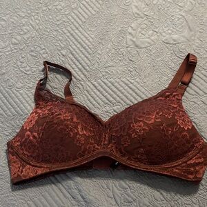 Torrid Lace Bra in Deep Burgundy